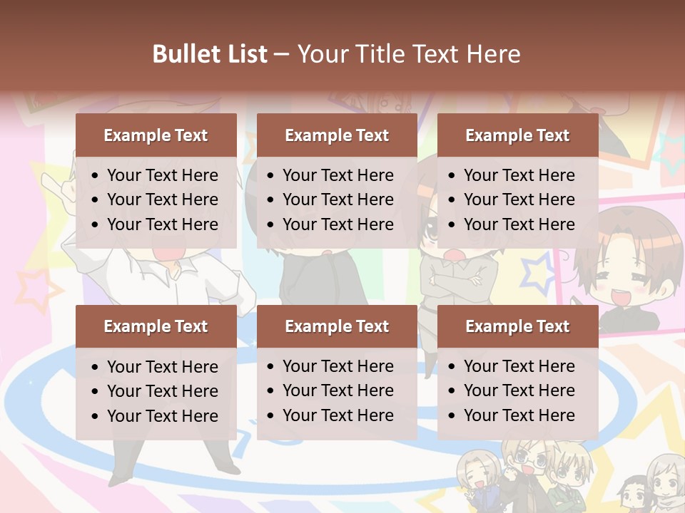 A Group Of People Standing In Front Of A Colorful Background PowerPoint Template