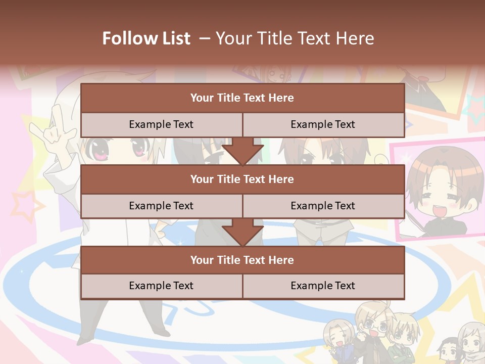 A Group Of People Standing In Front Of A Colorful Background PowerPoint Template