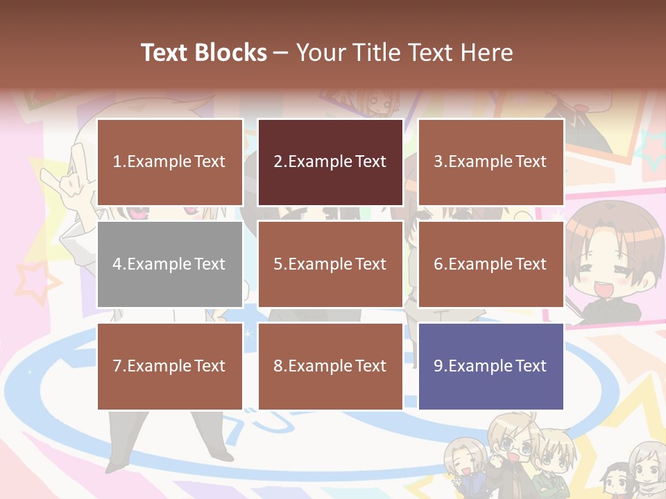 A Group Of People Standing In Front Of A Colorful Background PowerPoint Template