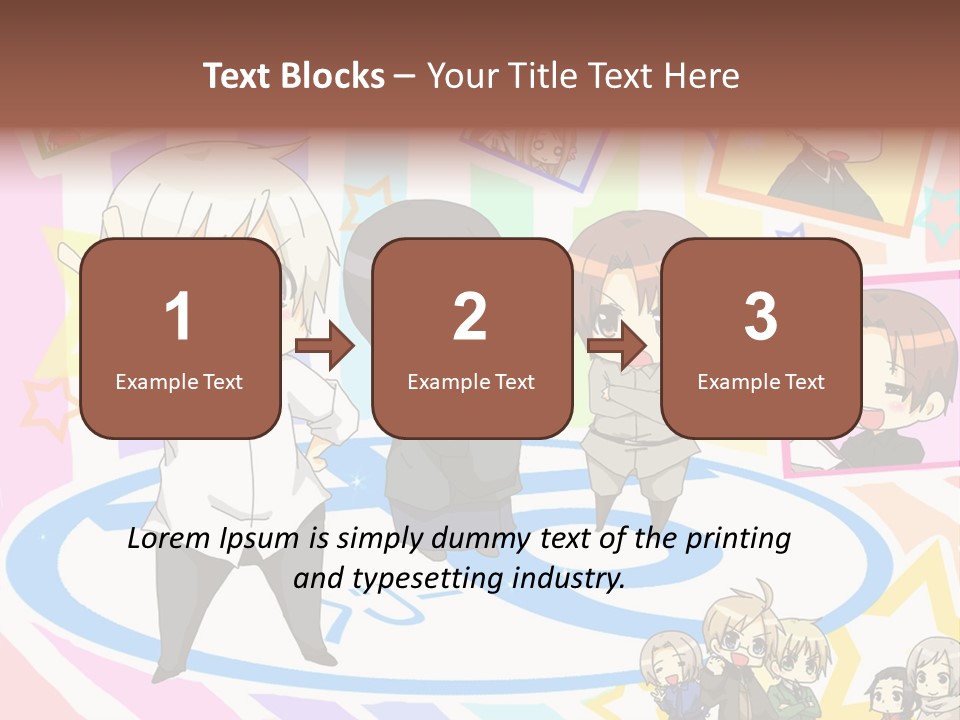 A Group Of People Standing In Front Of A Colorful Background PowerPoint Template