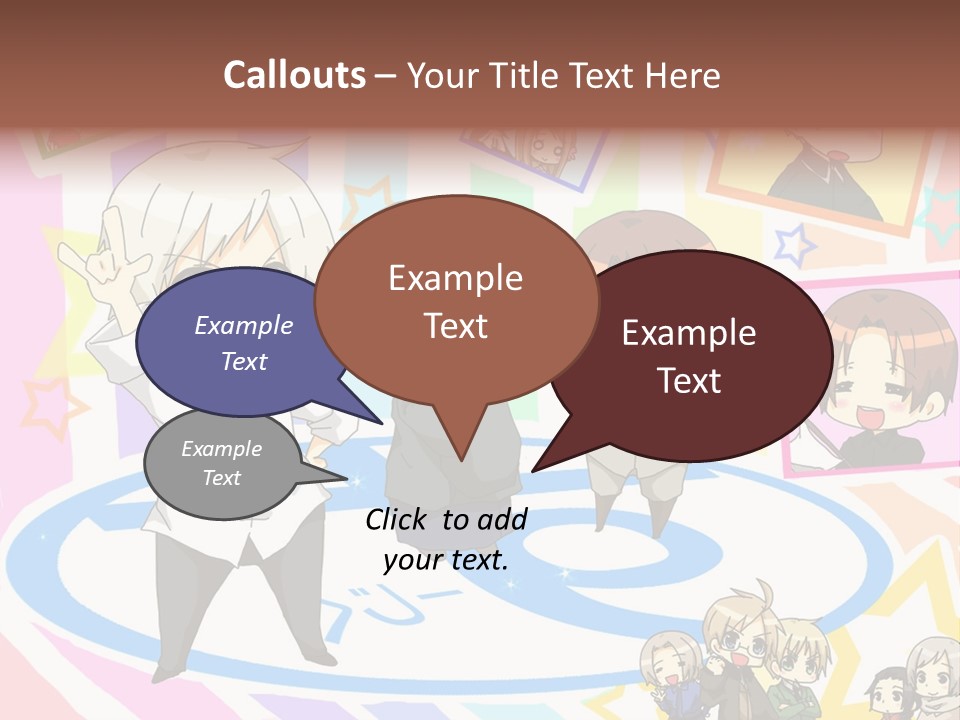 A Group Of People Standing In Front Of A Colorful Background PowerPoint Template