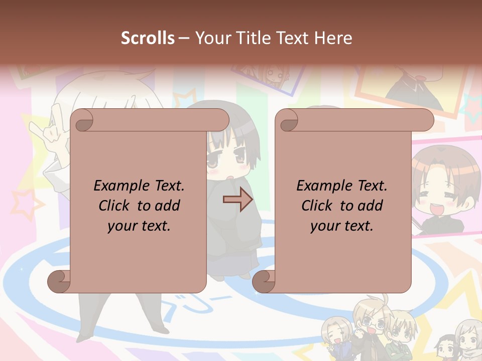 A Group Of People Standing In Front Of A Colorful Background PowerPoint Template