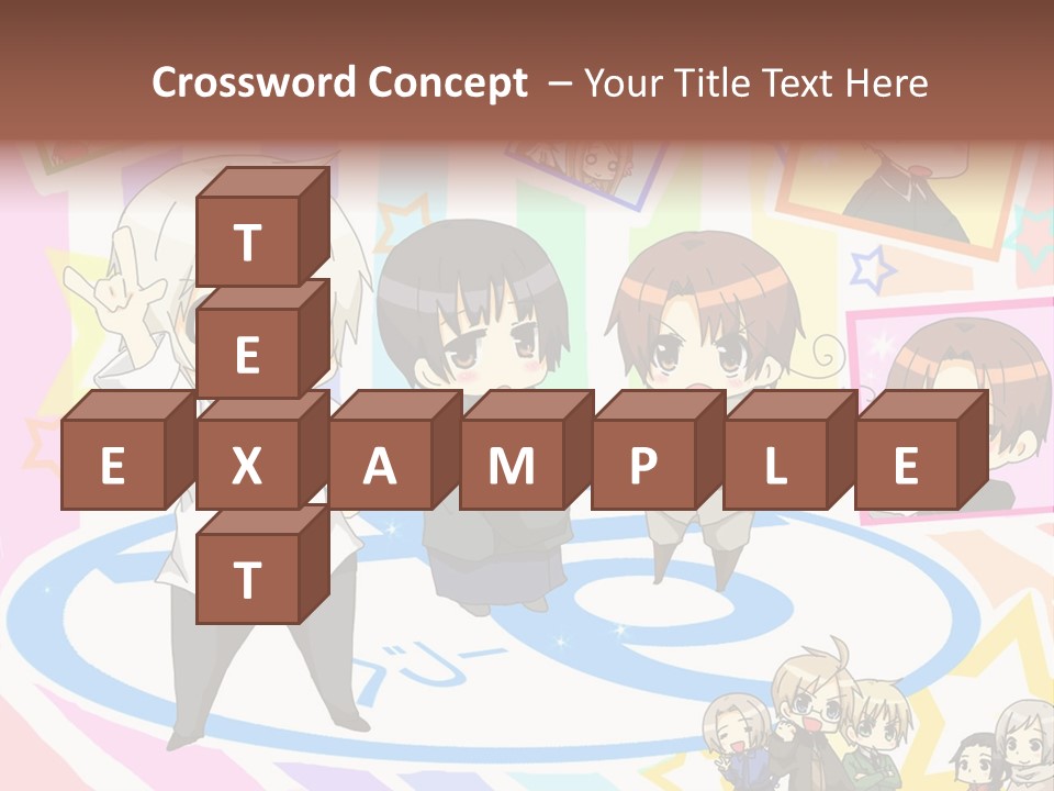 A Group Of People Standing In Front Of A Colorful Background PowerPoint Template