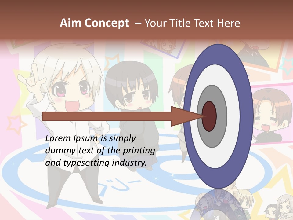 A Group Of People Standing In Front Of A Colorful Background PowerPoint Template