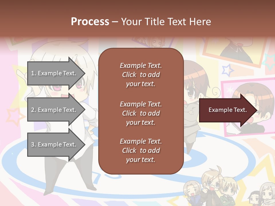 A Group Of People Standing In Front Of A Colorful Background PowerPoint Template