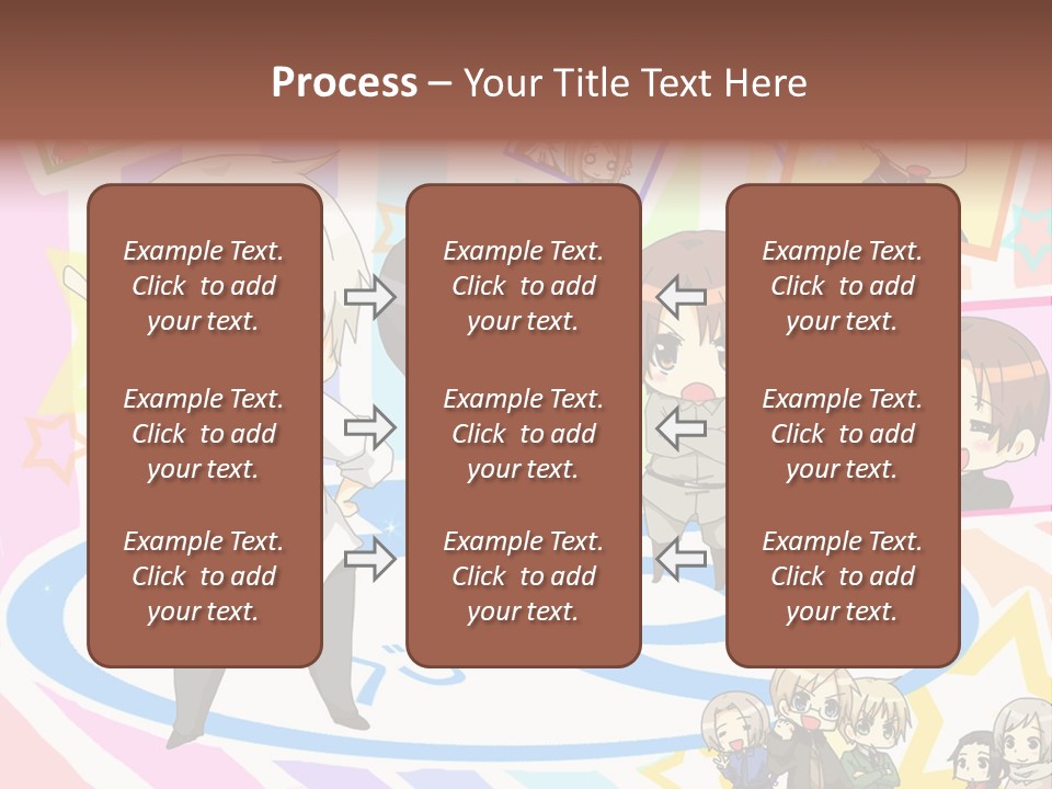 A Group Of People Standing In Front Of A Colorful Background PowerPoint Template