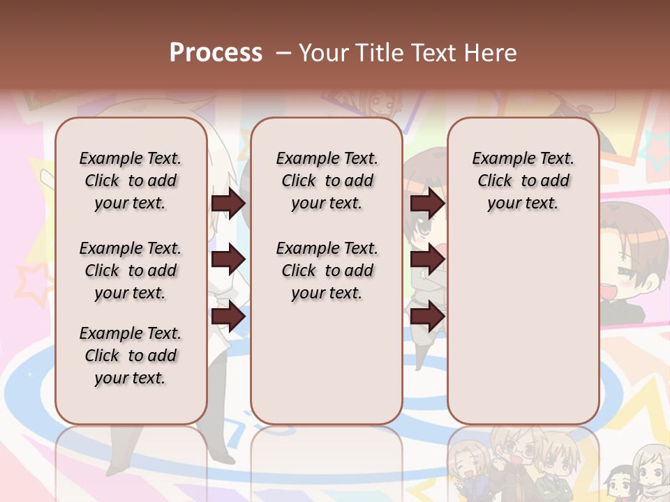 A Group Of People Standing In Front Of A Colorful Background PowerPoint Template