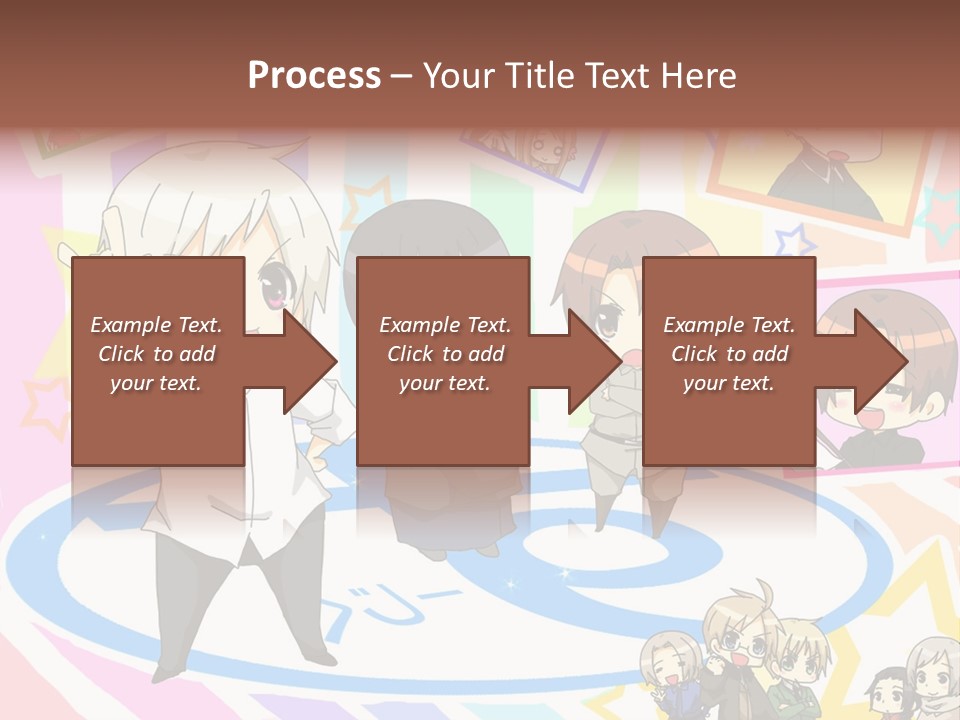 A Group Of People Standing In Front Of A Colorful Background PowerPoint Template