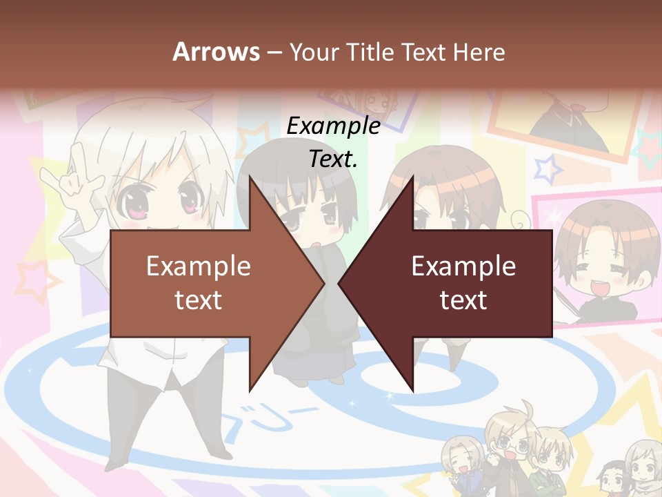 A Group Of People Standing In Front Of A Colorful Background PowerPoint Template