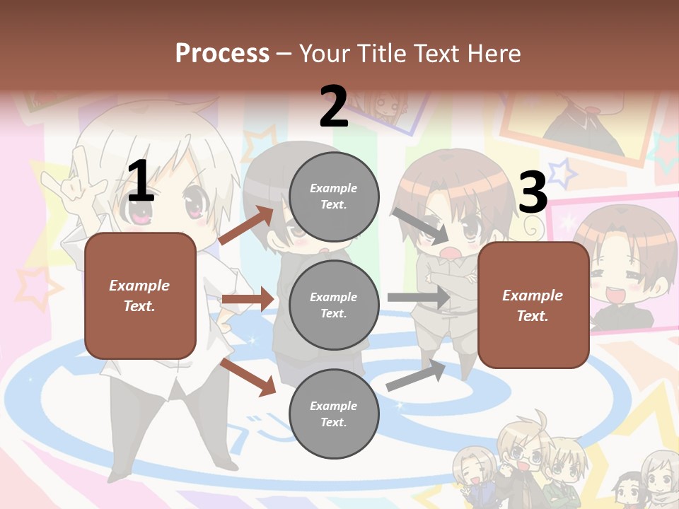 A Group Of People Standing In Front Of A Colorful Background PowerPoint Template