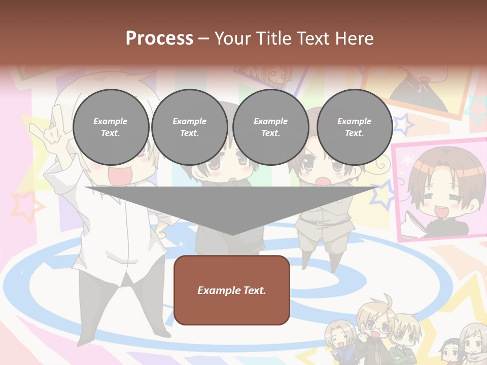 A Group Of People Standing In Front Of A Colorful Background PowerPoint Template