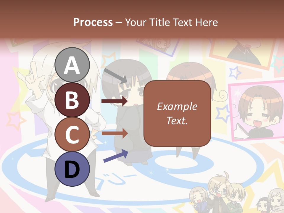 A Group Of People Standing In Front Of A Colorful Background PowerPoint Template