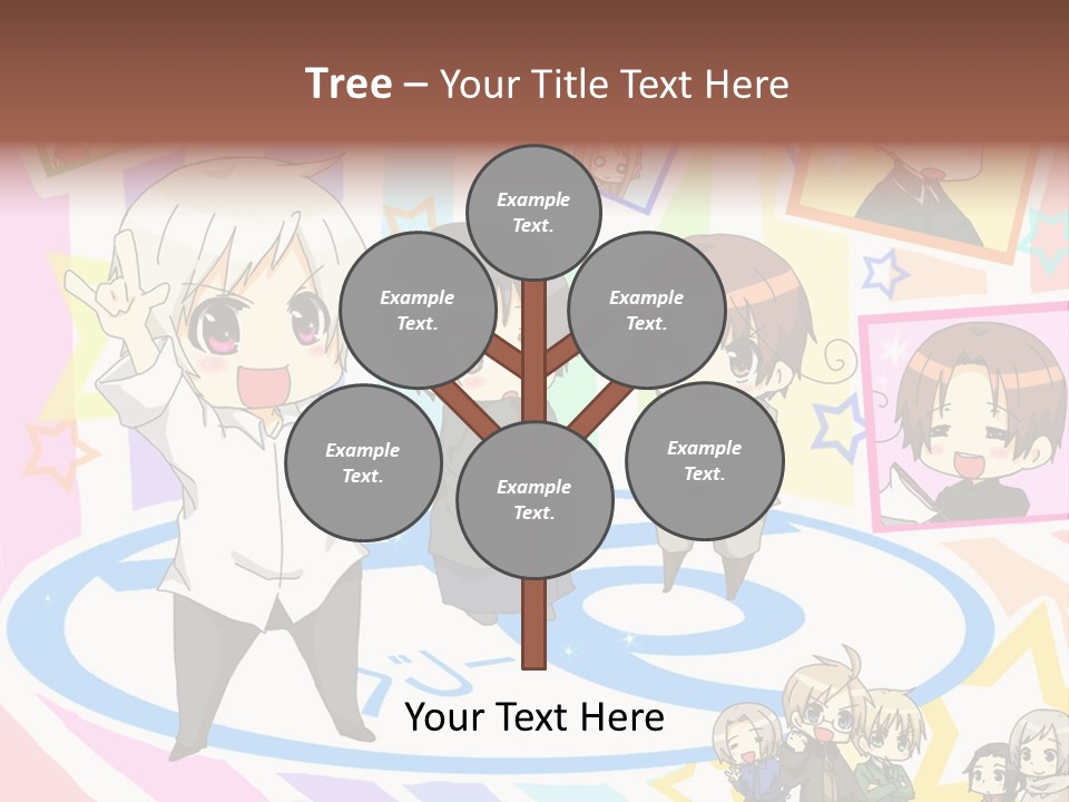 A Group Of People Standing In Front Of A Colorful Background PowerPoint Template