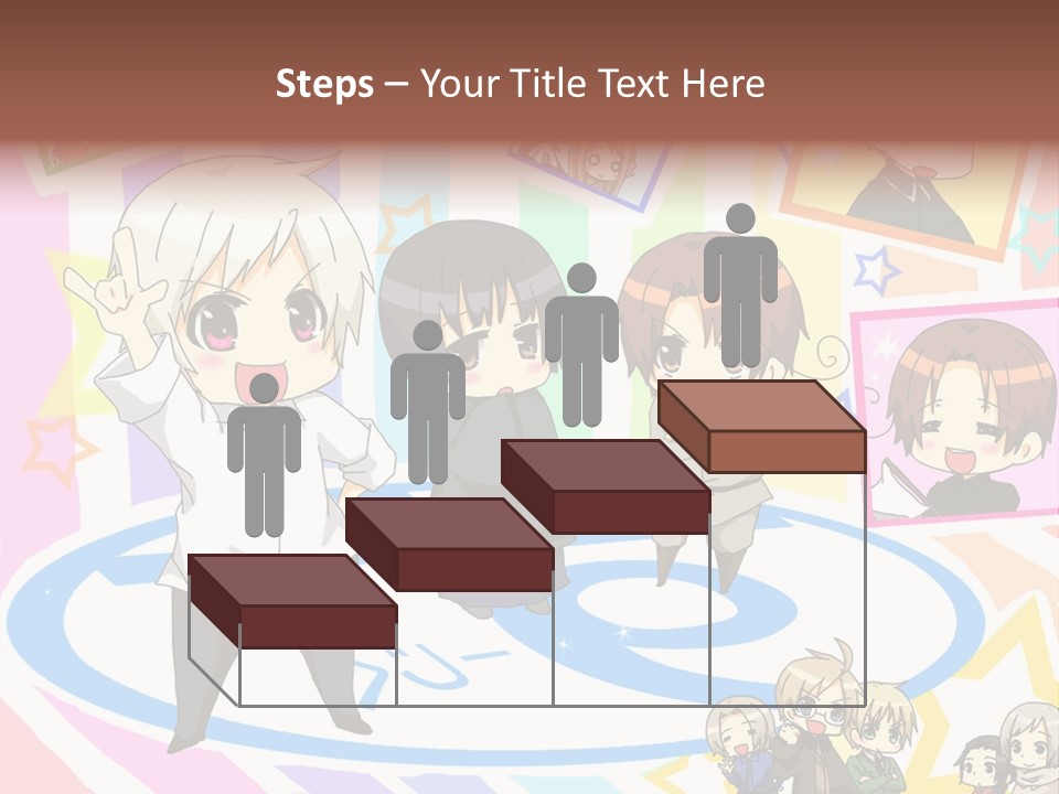 A Group Of People Standing In Front Of A Colorful Background PowerPoint Template