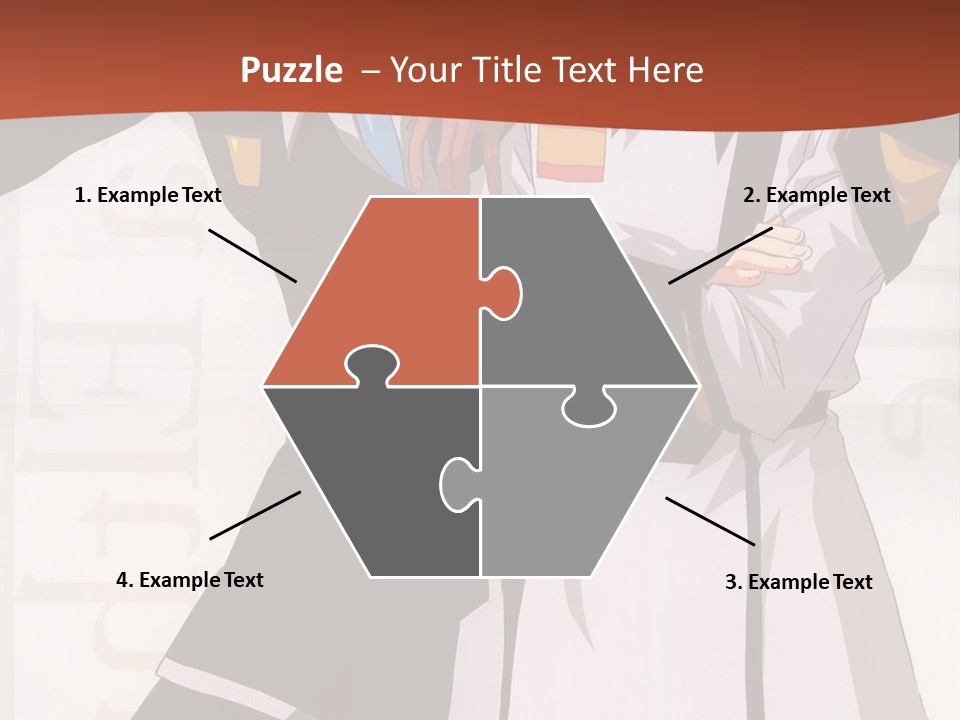 A Couple Of Anime Characters Standing Next To Each Other PowerPoint Template