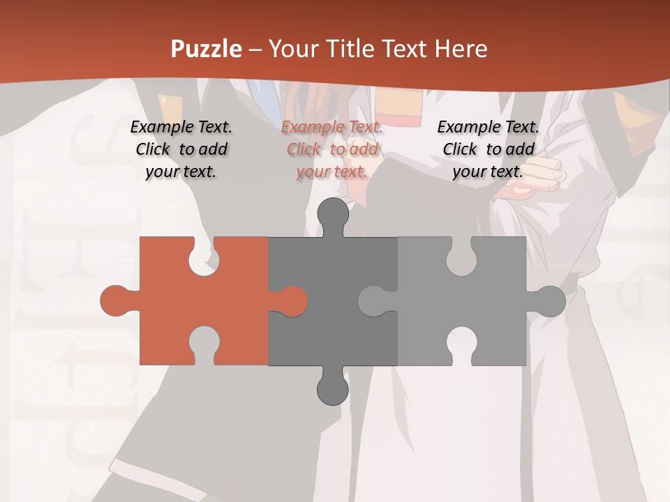 A Couple Of Anime Characters Standing Next To Each Other PowerPoint Template