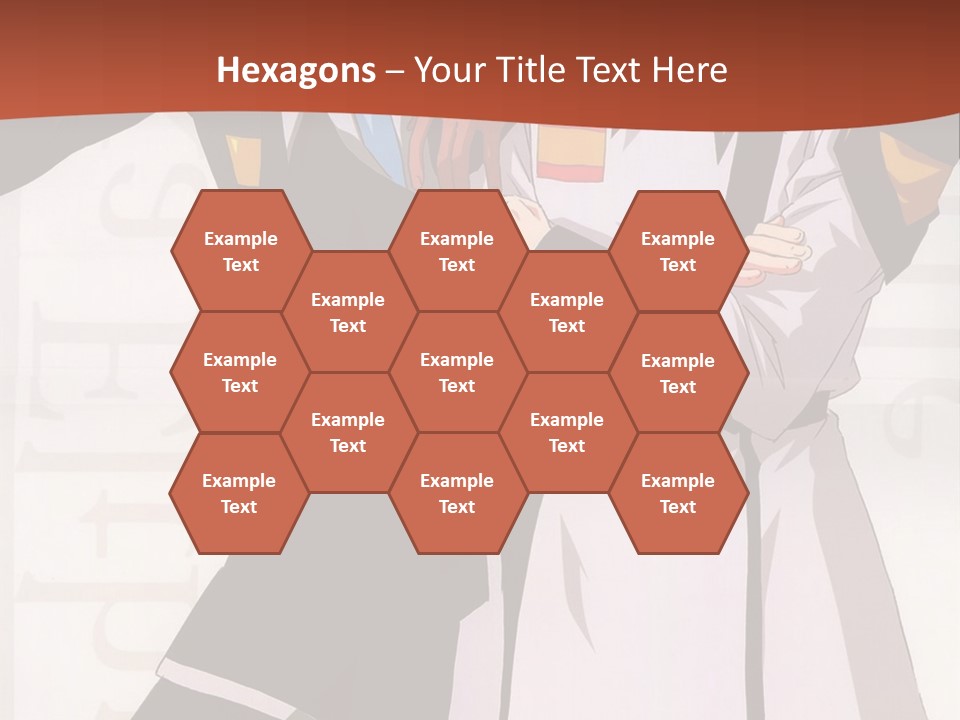 A Couple Of Anime Characters Standing Next To Each Other PowerPoint Template