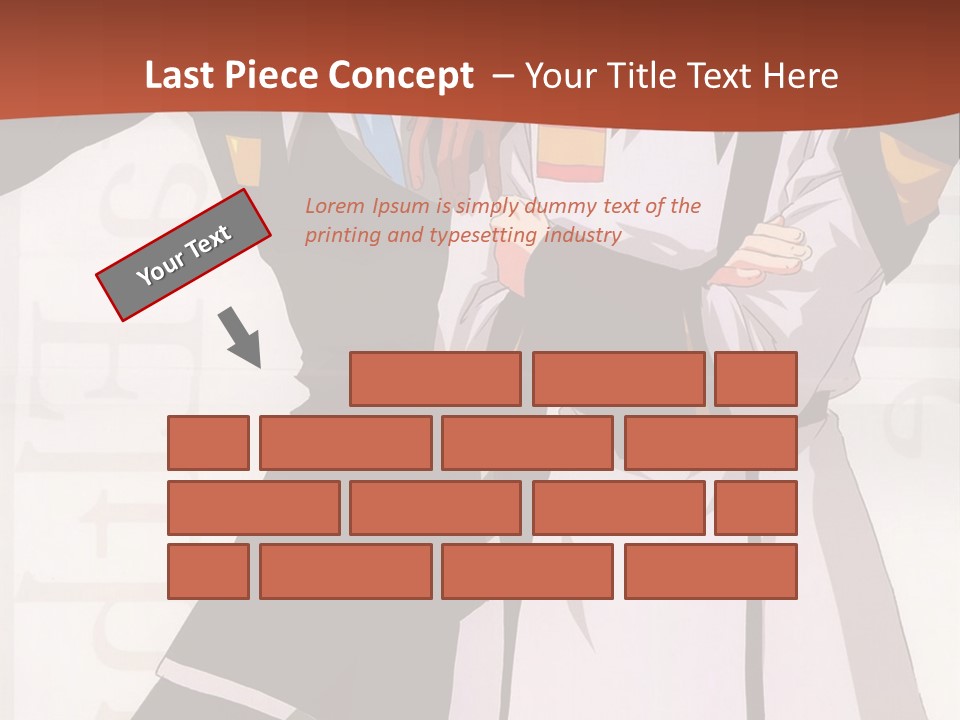 A Couple Of Anime Characters Standing Next To Each Other PowerPoint Template