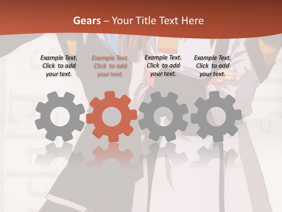 A Couple Of Anime Characters Standing Next To Each Other PowerPoint Template