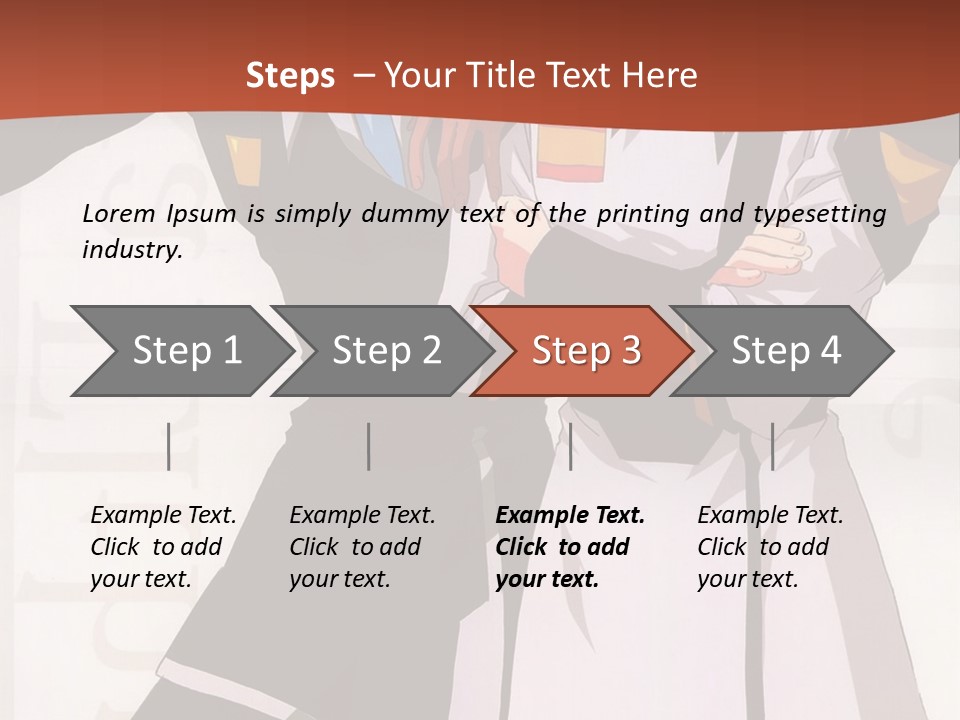 A Couple Of Anime Characters Standing Next To Each Other PowerPoint Template