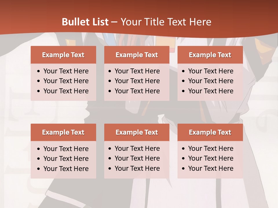 A Couple Of Anime Characters Standing Next To Each Other PowerPoint Template