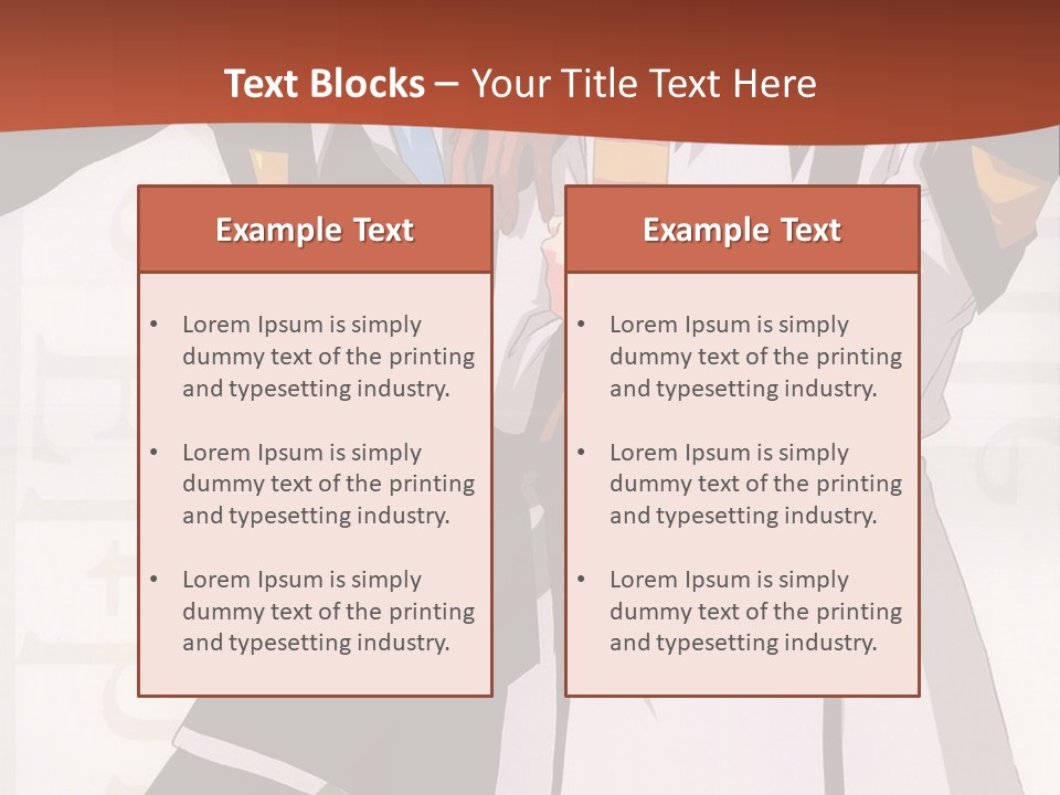 A Couple Of Anime Characters Standing Next To Each Other PowerPoint Template