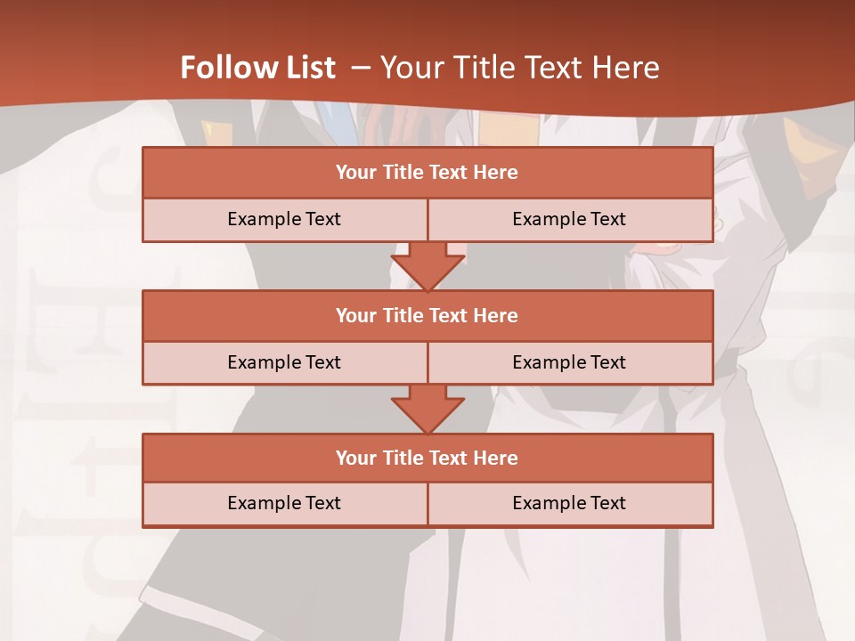 A Couple Of Anime Characters Standing Next To Each Other PowerPoint Template