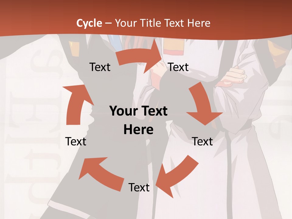A Couple Of Anime Characters Standing Next To Each Other PowerPoint Template