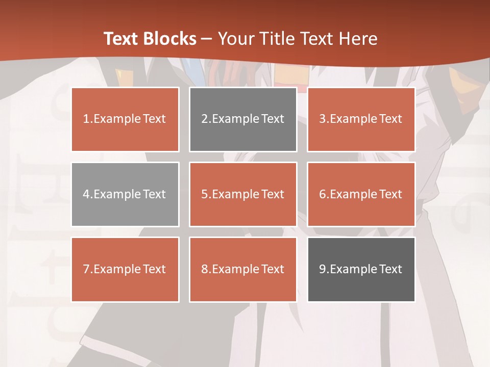 A Couple Of Anime Characters Standing Next To Each Other PowerPoint Template