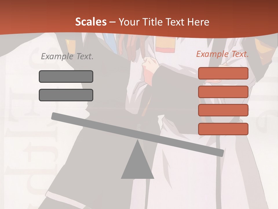 A Couple Of Anime Characters Standing Next To Each Other PowerPoint Template
