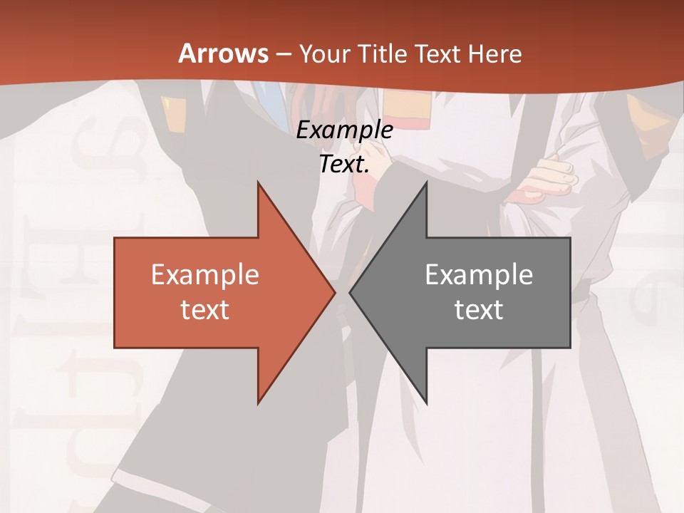 A Couple Of Anime Characters Standing Next To Each Other PowerPoint Template