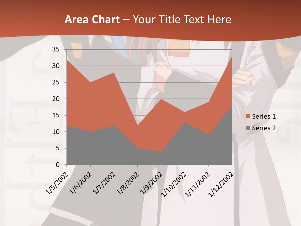 A Couple Of Anime Characters Standing Next To Each Other PowerPoint Template