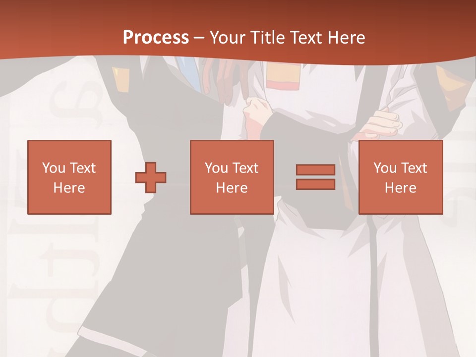 A Couple Of Anime Characters Standing Next To Each Other PowerPoint Template