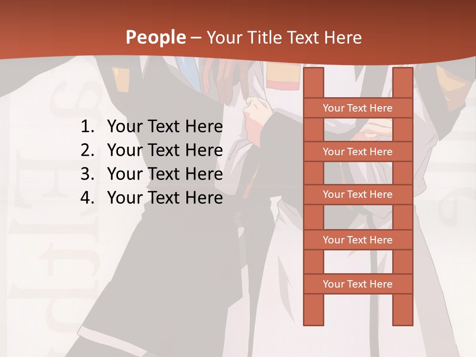 A Couple Of Anime Characters Standing Next To Each Other PowerPoint Template