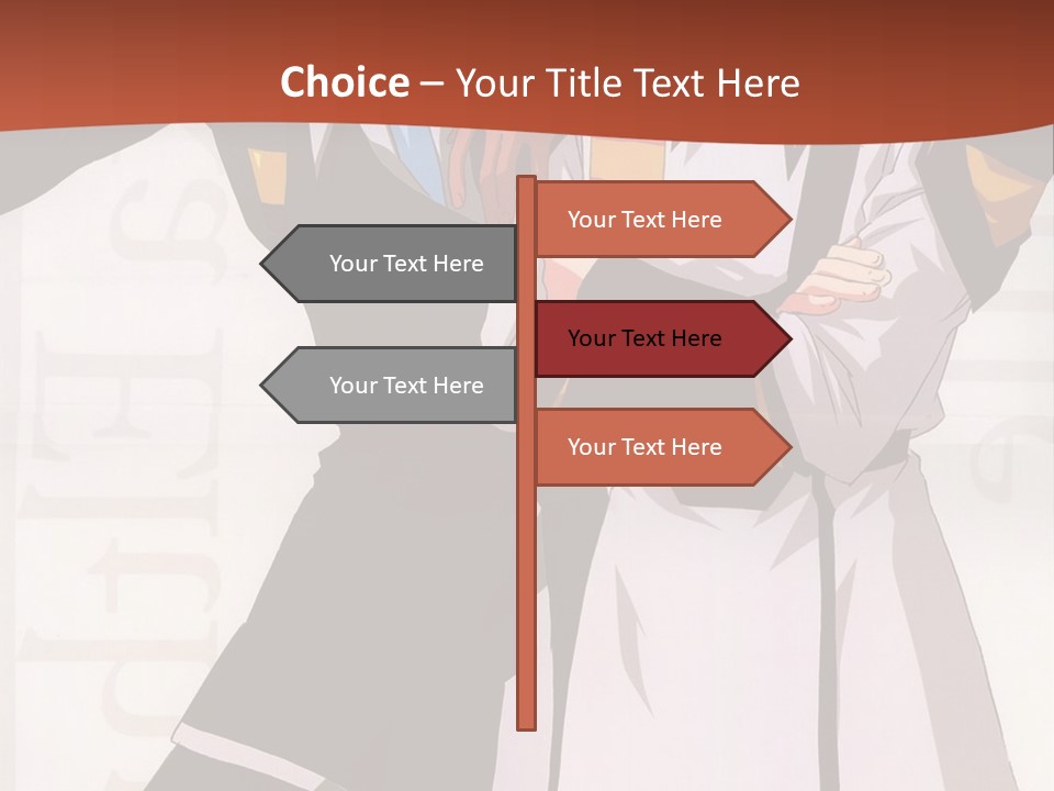 A Couple Of Anime Characters Standing Next To Each Other PowerPoint Template