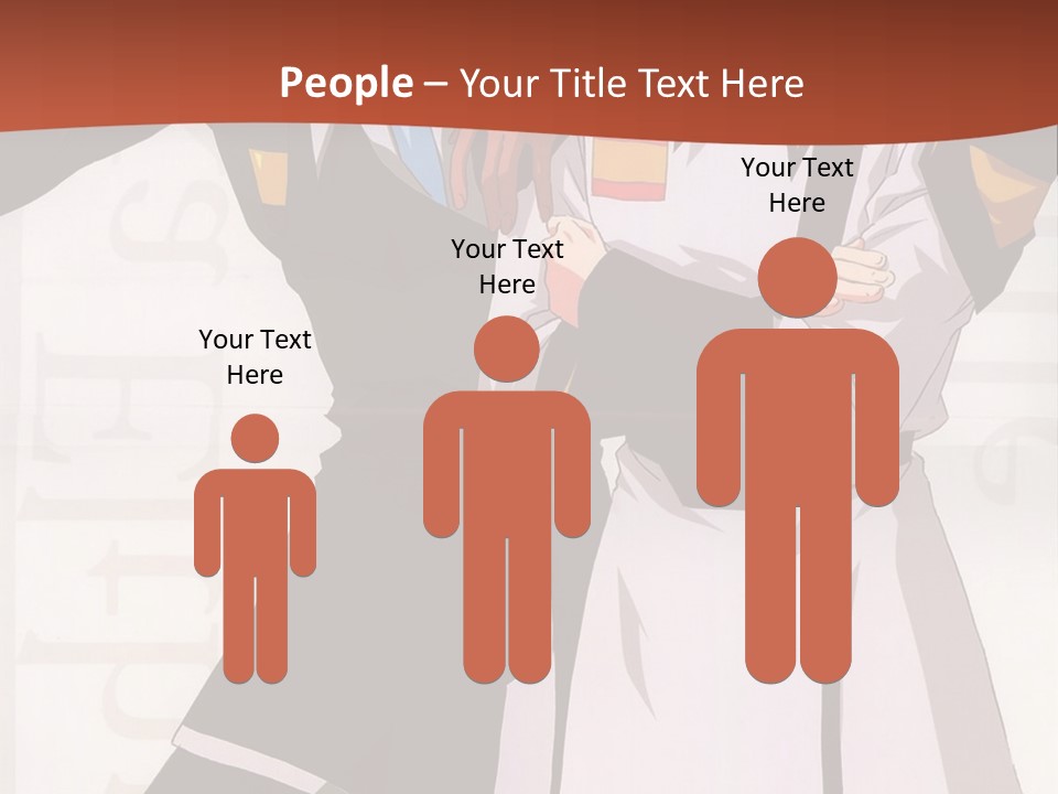 A Couple Of Anime Characters Standing Next To Each Other PowerPoint Template