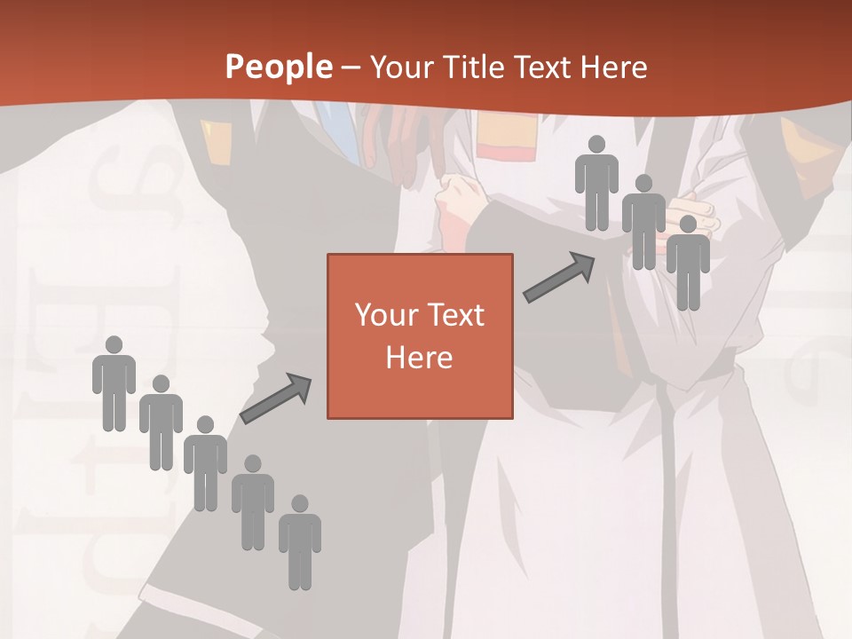 A Couple Of Anime Characters Standing Next To Each Other PowerPoint Template