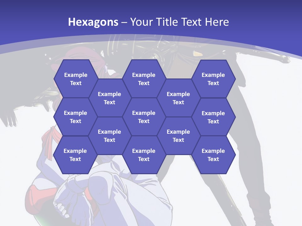 A Couple Of Anime Characters Standing Next To Each Other PowerPoint Template