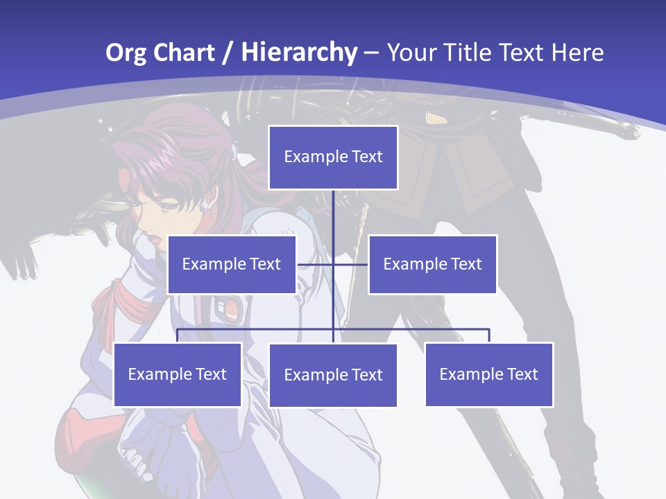 A Couple Of Anime Characters Standing Next To Each Other PowerPoint Template