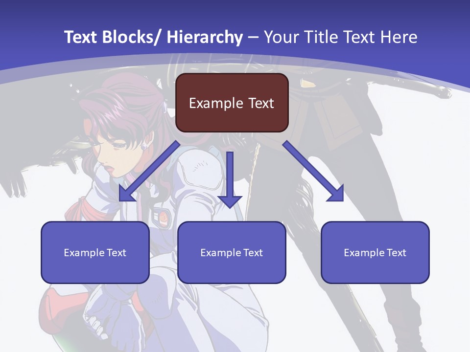 A Couple Of Anime Characters Standing Next To Each Other PowerPoint Template