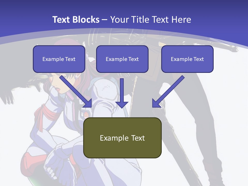 A Couple Of Anime Characters Standing Next To Each Other PowerPoint Template