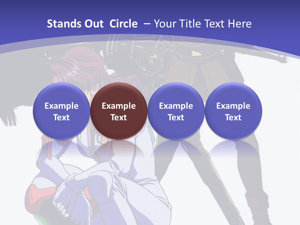 A Couple Of Anime Characters Standing Next To Each Other PowerPoint Template