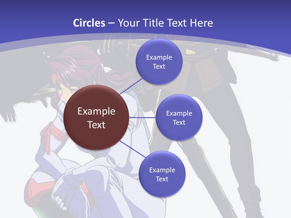 A Couple Of Anime Characters Standing Next To Each Other PowerPoint Template