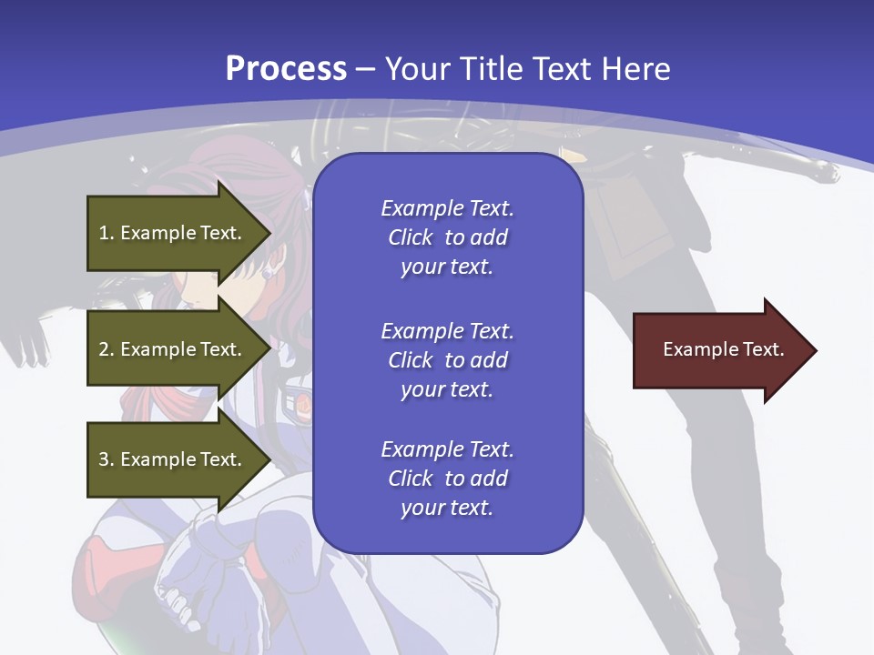 A Couple Of Anime Characters Standing Next To Each Other PowerPoint Template