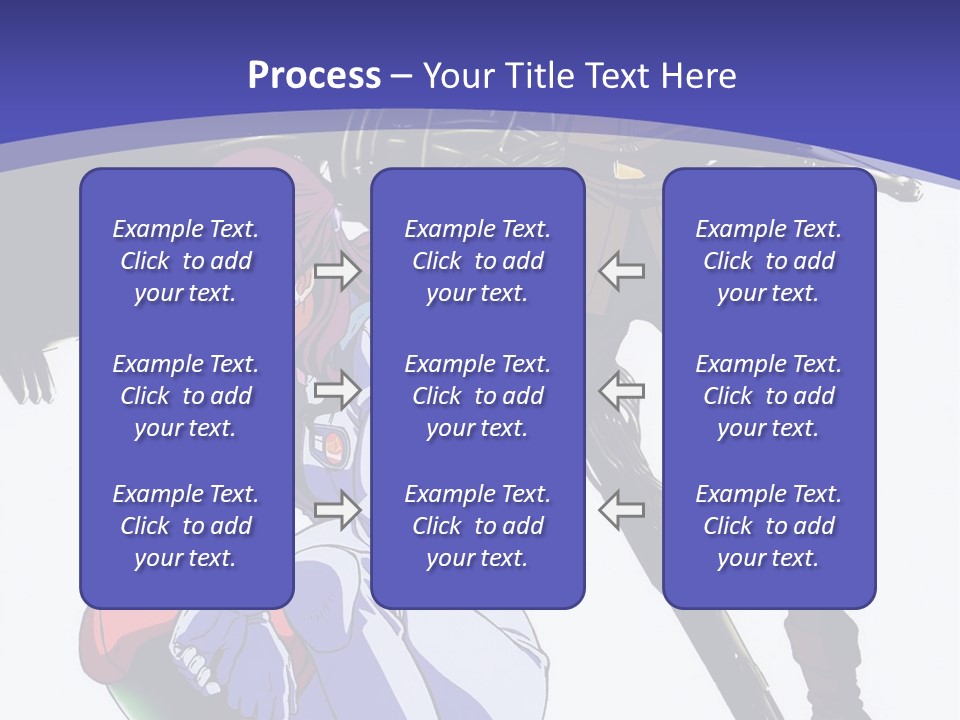 A Couple Of Anime Characters Standing Next To Each Other PowerPoint Template