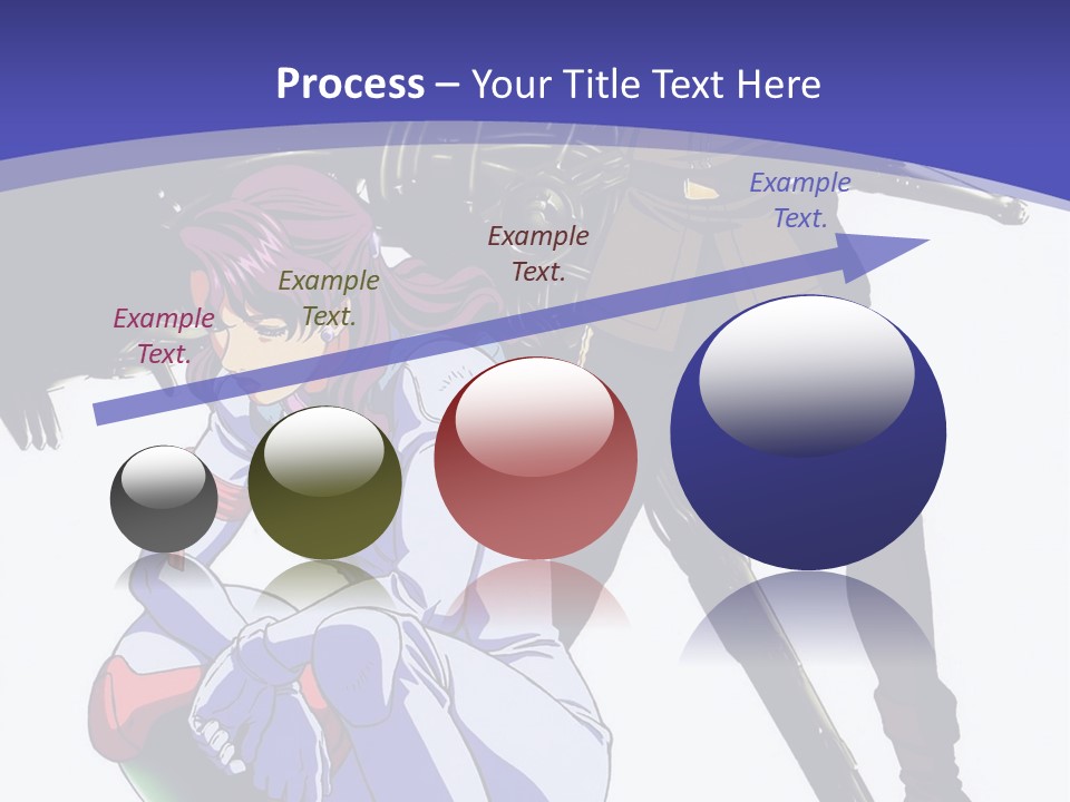 A Couple Of Anime Characters Standing Next To Each Other PowerPoint Template