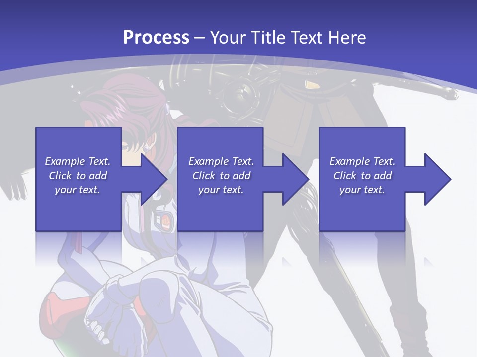 A Couple Of Anime Characters Standing Next To Each Other PowerPoint Template