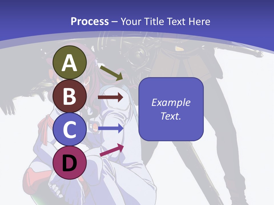 A Couple Of Anime Characters Standing Next To Each Other PowerPoint Template