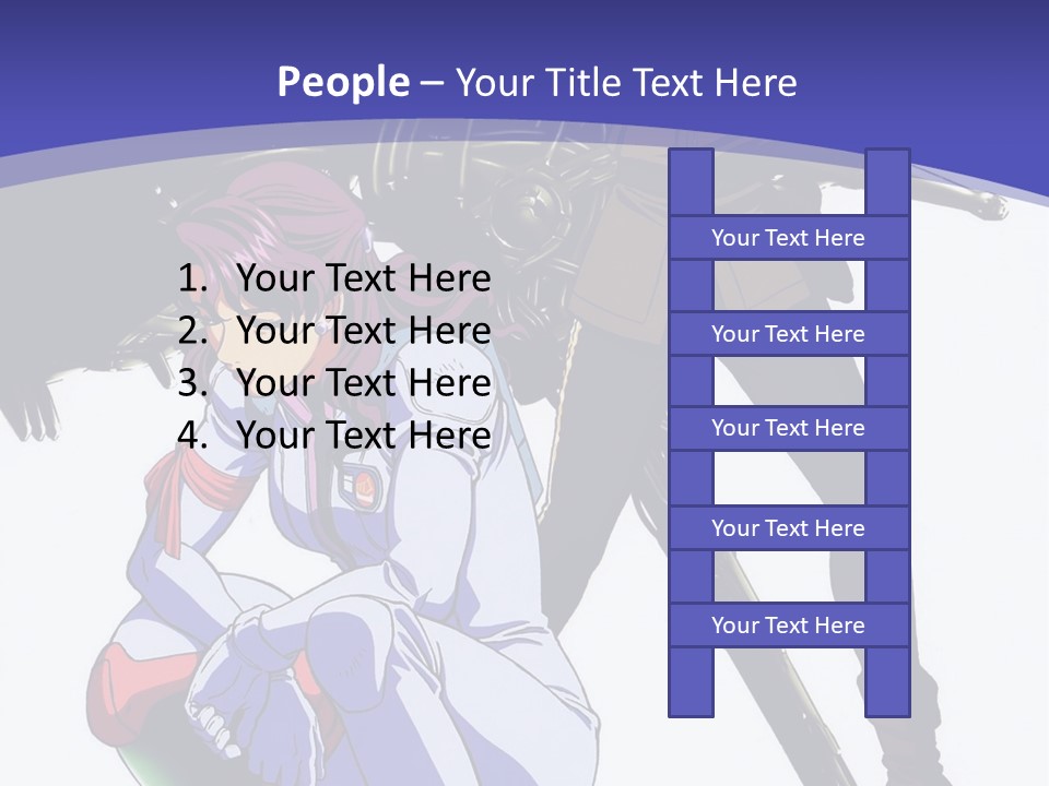 A Couple Of Anime Characters Standing Next To Each Other PowerPoint Template