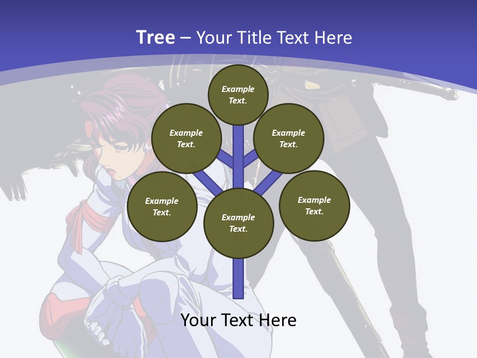 A Couple Of Anime Characters Standing Next To Each Other PowerPoint Template